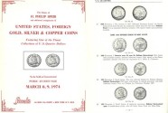 Ancient Coins - Stack's Public Auction Sale - March 8, 9, 1974 - The Estate of H. Philip Spier United States, Foreign Gold, Silver & Copper Coins - Finest Collection of US Quarter Dollars - PRL