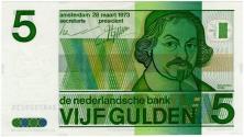 World Coins - Netherlands 1973 5 Gulden P95 UNC