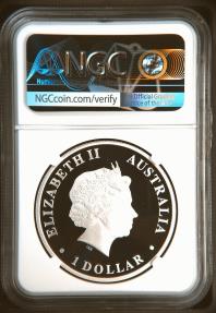 World Coins - 2018P Australia Emu $1 .999 Pure Silver 1 Oz. PF 70 Ultra Cameo NGC Certified