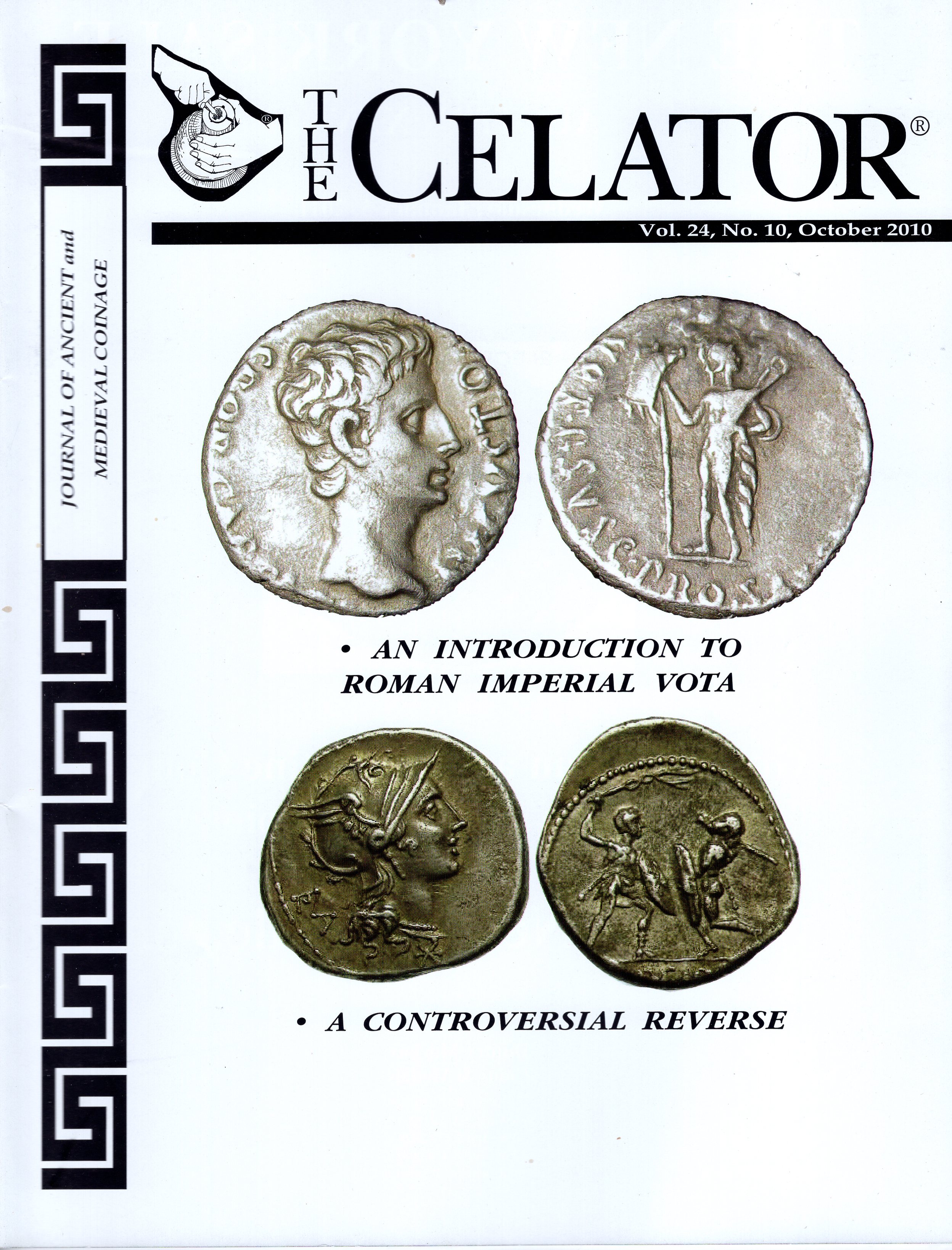 The Celator, October 2010, 56 pages | Ancient Coin Books