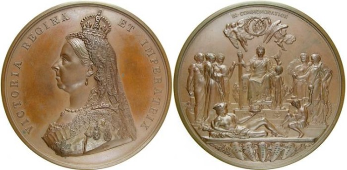 Great Britain, Queen Victoria, Golden Jubilee 1887, Official Bronze ...