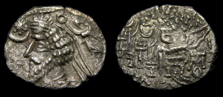 Ancient Coins - KINGS of PARTHIA, Phraatakes, Circa 2 B.C.-A.D. 4., AR Drachm (20 mm, 3.64 gm., 12h), Mithradatkart (?) mint VF