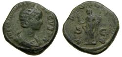 Ancient Coins - Julia Mamaea, Augusta, A.D. 222-235, Æ Sestertius (30 mm, 24.39 gm., 1h), Rome mint, 6th emission of Severus Alexander, A.D. 226 VF