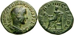 Ancient Coins - Gordian III, 238-244 A.D. Æ Sestertius (30 mm, 20.05 gm.) Struck at Rome A.D. 241-2 VF Green Patina
