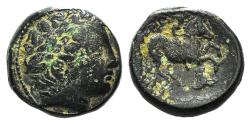 Ancient Coins - Kings of Thrace, Lysimachos, Satrap, 323-305 BC, Æ Unit (17mm, 6.19g, 6h), Lysimacheia, circa 317-305 Fine