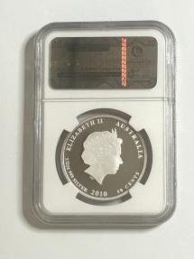 World Coins - 2010P Australia 50 Cents Year of the Tiger 1/2 Oz. Ag PF 69 Ultra Cameo NGC