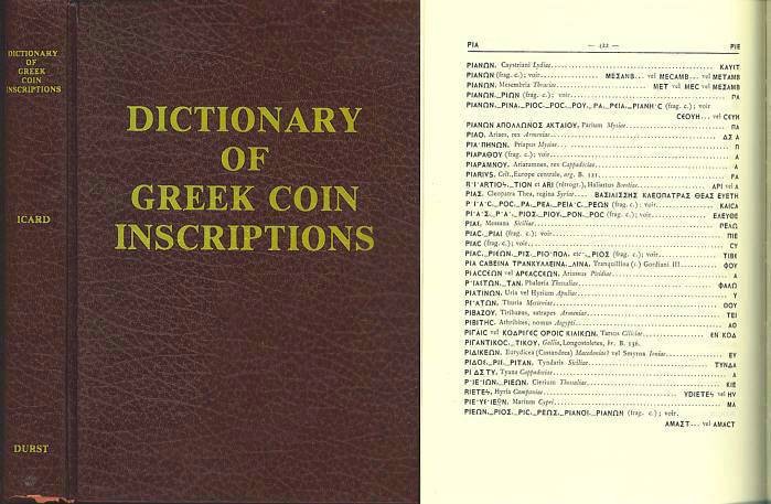 Dictionary Of Greek Coin Inscriptions By Severin Icard Identification   B8t3o6KXGAn5Ez8HF2q7J9Qa4Mbwq2 