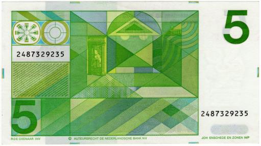 World Coins - Netherlands 1973 5 Gulden P95 UNC