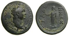 Ancient Coins - PHRYGIA, Cadi, Domitian, AD 81-96. Æ (29mm, 12.82 g, 6h) VF Zeus Rare Ex Brian Kritt