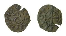 World Coins - Norman Sicily Corrado II (1254-1258) Spahr 176-7 VF, green patina