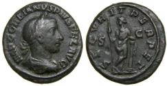 Ancient Coins - Gordian III, AD 238-244, Æ As (26 mm, 11.76 g, 6h), Rome mint, AD 244 Good VF Securitas
