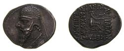 Ancient Coins - KINGS of PARTHIA, Mithradates II, 121-91 B.C. AR Drachm (21 mm, 4.03 gm., 12h), Ekbatana mint, Struck circa 96/5-93/2 B.C. Good VF