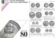 Ancient Coins - Gorny & Mosch - Giessner Munzhandlung - Auction 80 - October 15, 1996 - Medieval and Modern Coins