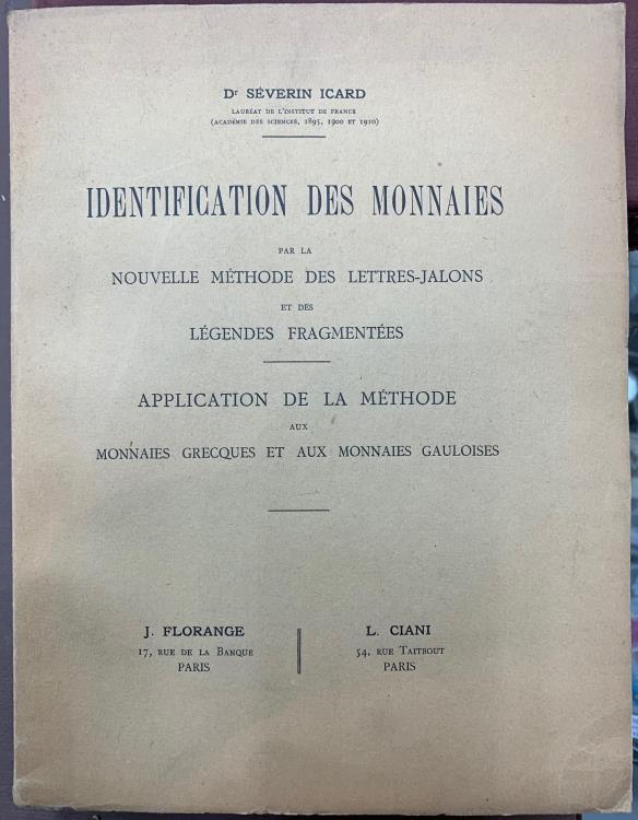 Dictionary of Greek Coin Inscriptions by Severin Icard - Identification ...