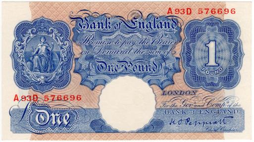 World Coins - England 1948 1 Pound P363c UNC