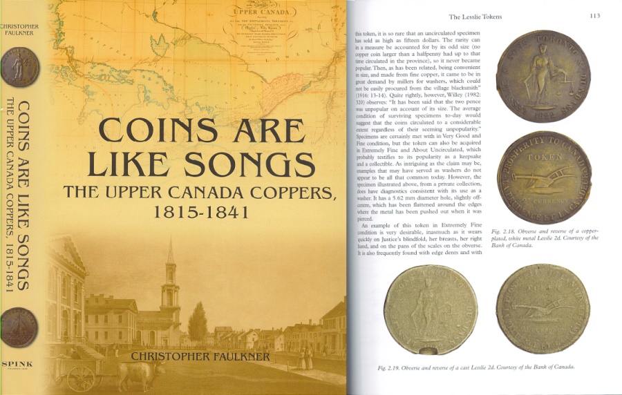 Ancient Coins - Coins Are Like Songs: The Upper Canada Coppers, 1815-1841 by Christopher Faulkner - Just Published