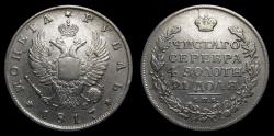 Ancient Coins - RUSSIA, Aleksandr I Pavlovich (1801-1825) AR Rouble, 1817 СПБ-ПС Sankt-Peterburg (St. Petersburg) mint, Good VF++