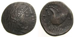 Ancient Coins - CELTIC, Northern Carpathian Region, The Costobocii(?) 2nd century B.C. AR Tetradrachm (21 mm, 8.17 g, 1h) Schnabelpferd Type VF