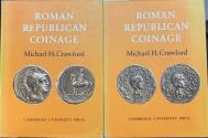 Ancient Coins - Roman Republican Coinage by Michael H. Crawford - 2 Volumes - Rare Original Edition