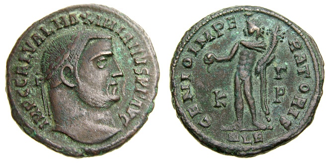 Galerius, As Augustus, A.D. 305-311, Æ Follis (24 mm, 6.48 