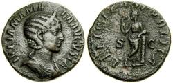 Ancient Coins - JULIA MAMAEA, mother of Severus Alexander, Augusta, Æ Sestertius (29 mm, 18.01 gm.) Struck 228 A.D. VF Ex Lepczyk