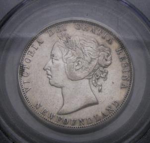 World Coins - Canada Newfoundland 1873 50 Cents PCGS Certified XF45 Trends For $1000 Queen Victoria