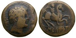 Ancient Coins - SPAIN, Sacaisa, (Segeda), 120-20 BC, Æ 30 mm (19.70 g, 11h) VF, Very Rare