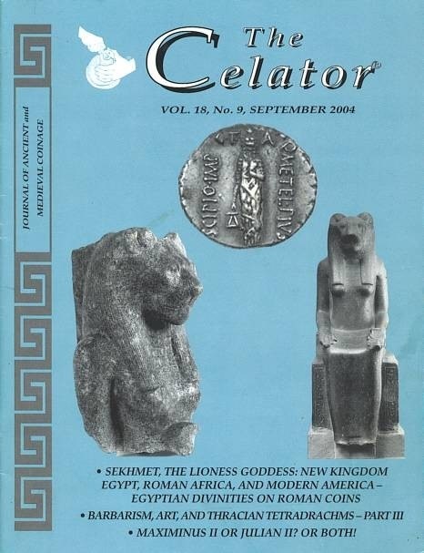 The Celator, September 2004, 56 pages | Ancient Coin Books