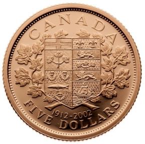 CANADA 1912 - 2002 Commemorative $5 and $10 Gold Coin Set Royal