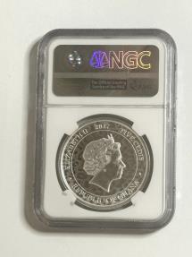 World Coins - 2017 Ghana 5 Cedis African Leopard Early Releases MS 69 Silver Coin NGC