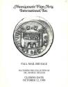 Ancient Coins - Numismatic Fine Arts NFA Fall Mail Bid Sale - October 12, 1988 - Featuring the Collection of Dr. George Brauer