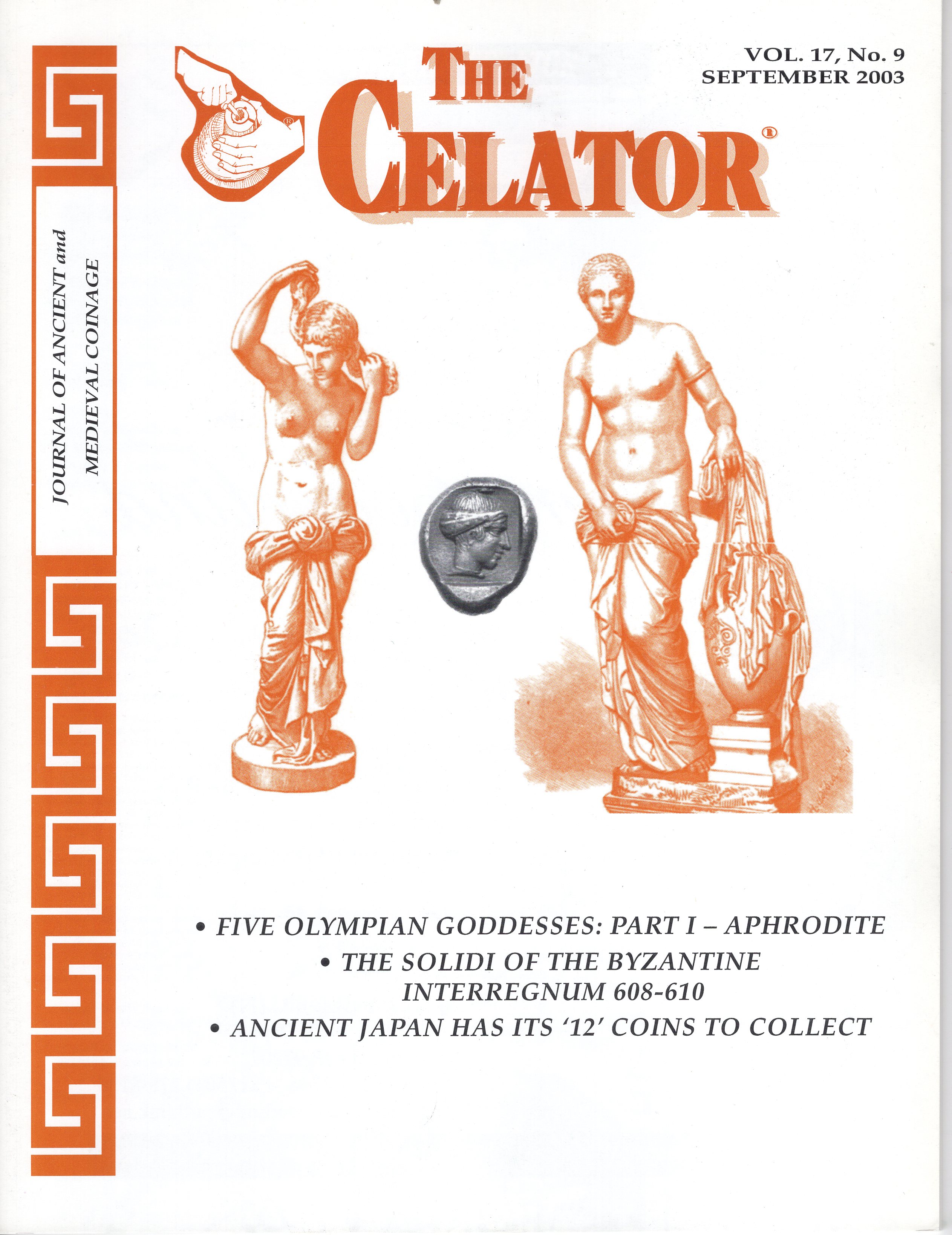 The Celator, September 2003, 60 pages | Ancient Coin Books
