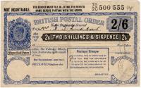 World Coins - England, British Postal Order 1942