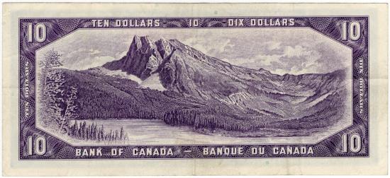 World Coins - Bank of Canada 10 Dollars Beattie-Rsminsky Replacement note *A/D Asterisk VF+