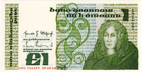 World Coins - Ireland 1982 1 Pound P70c UNC