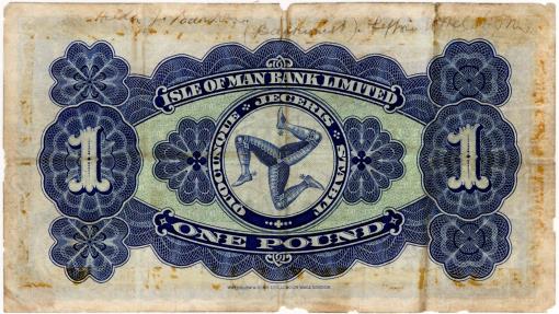 World Coins - Isle of Man 1941 1 Pound P6b VG