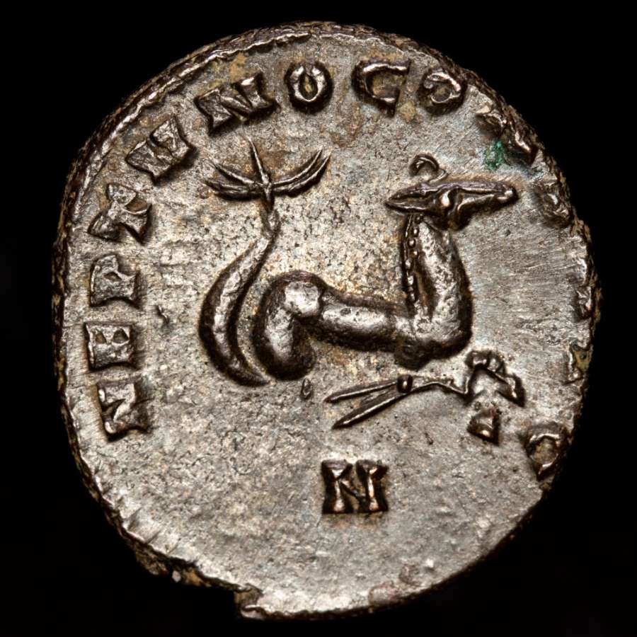 古代ローマ帝国 皇帝ガリエヌス ダブルデナリウス 銀貨】AD 253ー268