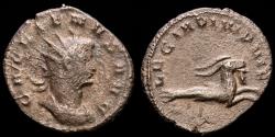 Ancient Coins - Gallienus in the sole reign (260-268 A.D.) Silver antoninianus from the legionary series, Milan. - LEG I ADI VI P VI F Capricorn right.