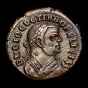 Ancient Coins - Diocletian - 284-305 A.D. Æ 1/4 Follis. Alexandria. D N DIOCLETIANO FELICISS / PROVIDENTIAE DEORVM Δ / ALE