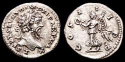 Ancient Coins - Septimius Severus (193-211 A.D.) Silver denarius, Laodicea ad Mare - COS III P P, Victory.