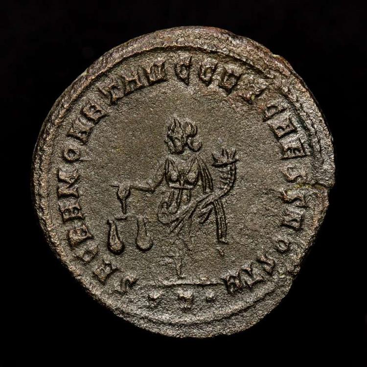 Maximianus Herculius (286-305 AD). AE Follis. Ticinum (Pavia) mint, c ...