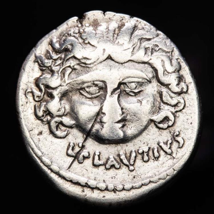 Roman Republic - Plautius Plancus, silver denarius (3,56 g. 17 mm ...