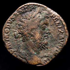 Commodus (177-192 A.D.) Bronze sestertius, Rome. - ROMAE AETERNAE / COS ...