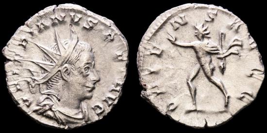 Valerianus I (A.D. 253-260). Silver antoninianus, Colonia Agrippinensis ...