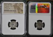 Ancient Coins - Roman Empire Tiberius, AD 14-37. Silver denarius (3,77 g. 19 mm.) Lugdunum mint, 14/30 A.D.