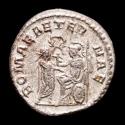Ancient Coins - Gallienus (253-260 AD) silvered hybrid antoninianus, Antioch, 25/6 AD. Rare with a Salonina reverse ROMAE AETERNAE !!
