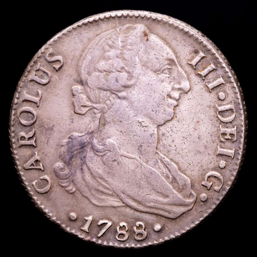 Spain - Carlos III (1759 - 1788) Silver 4 reales 1788 C, Seville.