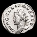 Ancient Coins - Gallienus joint reing with Valerian I (253-260 A.D.) Silver antoninianus - Rome - Bust left / DIANA FELIX.