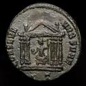Ancient Coins - MAXENTIUS (307-312). Follis. Ticinum. - ONSERV VRB SVAE / PT. Hexastyle temple