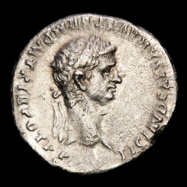 Claudius, with Agrippina II, Double bust AR Denarius. Rome, AD 50-51 ...